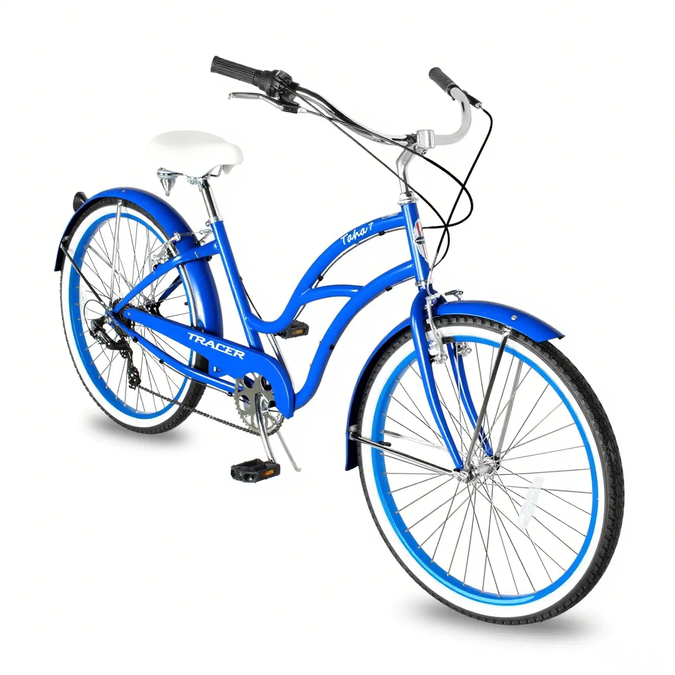 Tracer TAHA 26" Women's Beach Cruiser Bike with Shimano 7-Speed and Alloy Rims