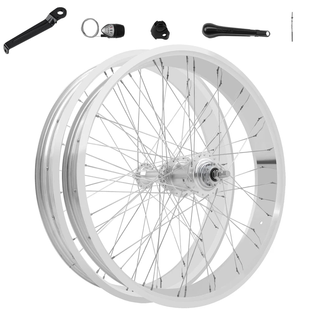 Tracer Bikes | Tracer WH-TR952636RK3 26" Fat Tire Wheel Set with Sturmey Archer 3-Speed Hub, Disc Brake Compatible | Chico USA, Inc.