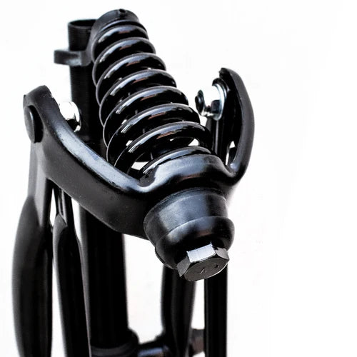 Tracer Bikes | Tracer FK-SP26161102 26" Lowrider Classic Spring Fork, Chrome/Black, 25.4mm Steerer, Regular Bend | Chico USA, Inc.