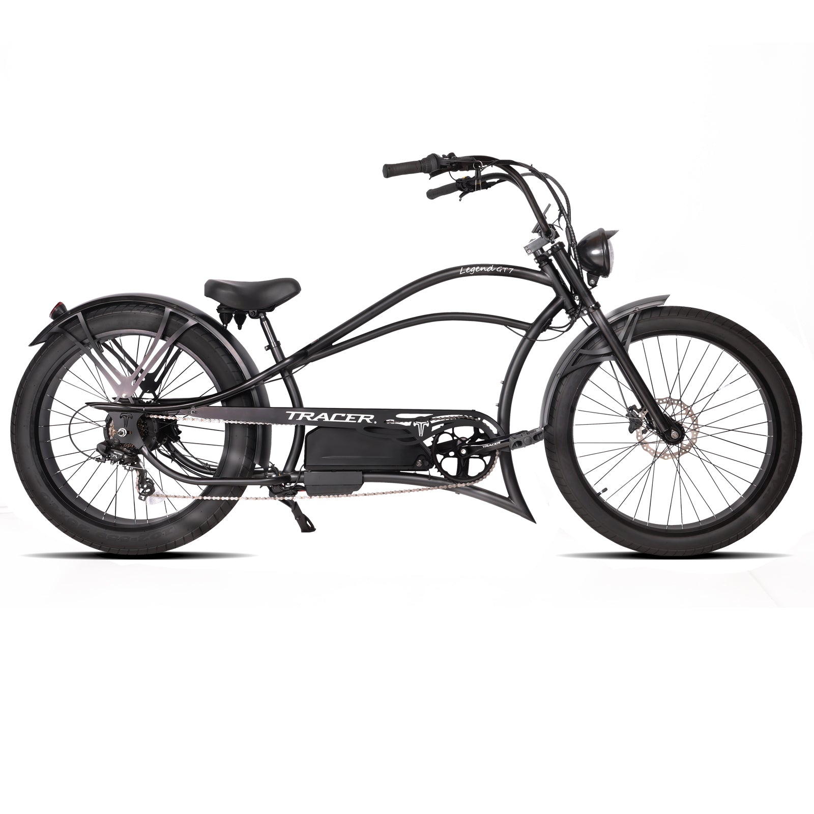 Tracer Bikes | Legend GT7 1000W Electric Cruiser Bike – 1000W Motor, Fat Tires, 80 Miles Range, Chopper Style | Chico USA, Inc.