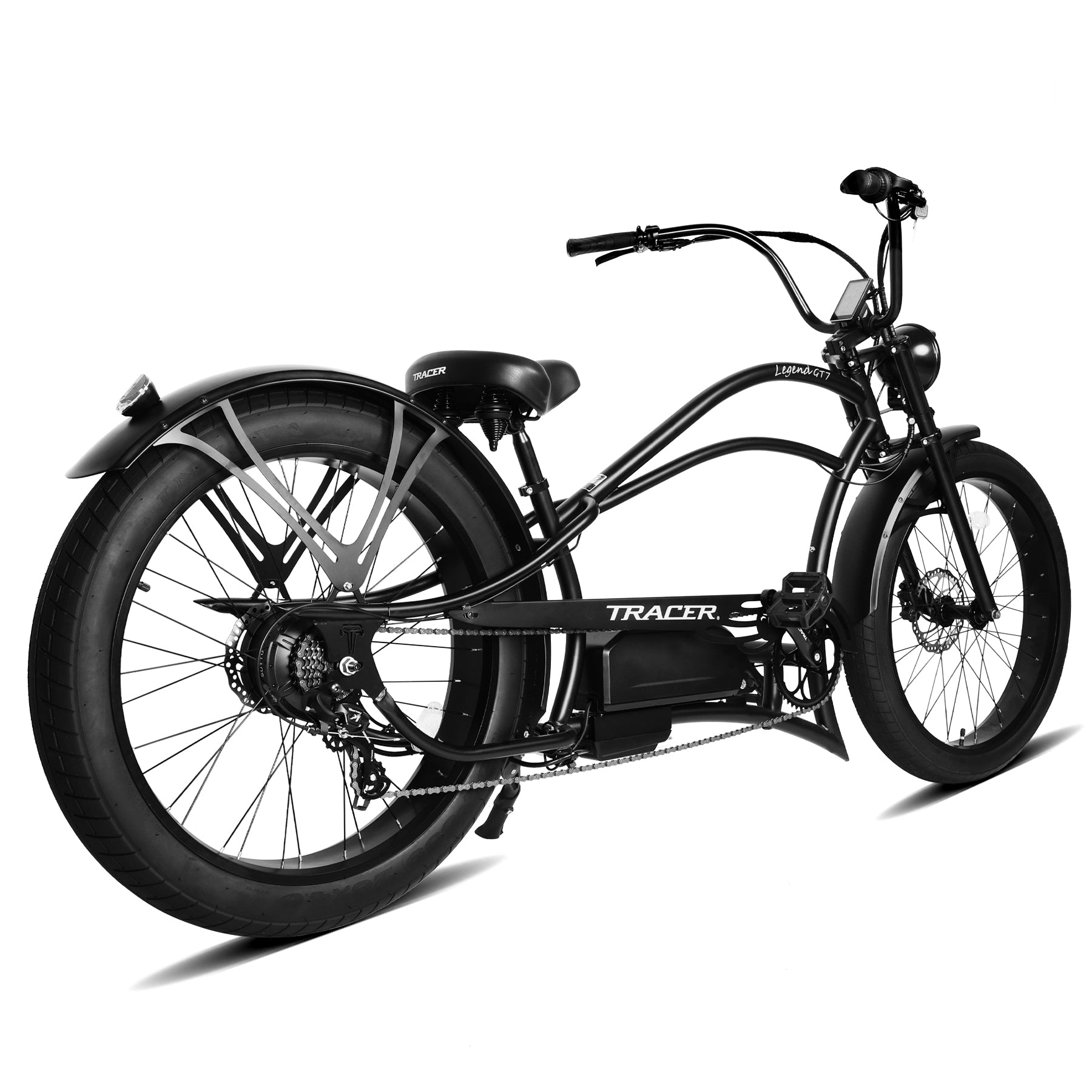 Tracer Bikes | Legend GT7 1000W Electric Cruiser Bike – 1000W Motor, Fat Tires, 80 Miles Range, Chopper Style | Chico USA, Inc.