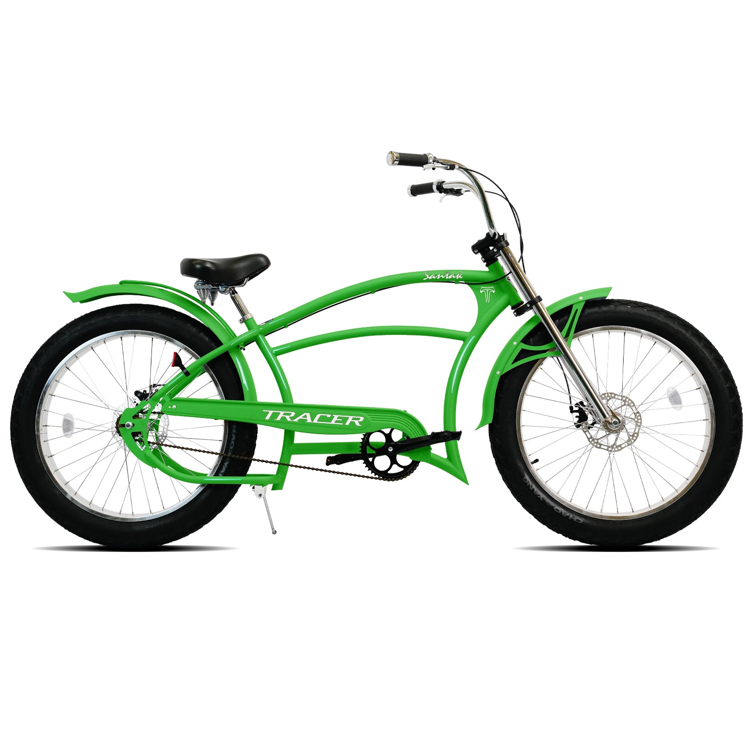Tracer Santak GT 26" Chopper Stretch Cruiser Fat Tire Bike, Single Speed - Chico USA, Inc.