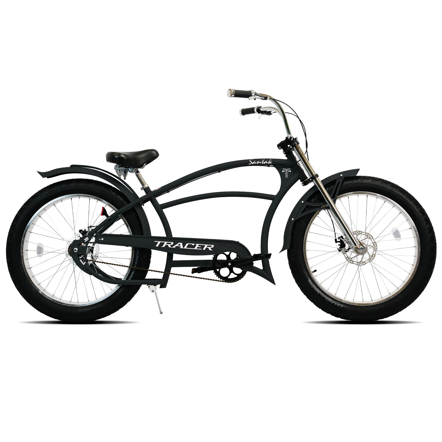 Tracer Santak GT 26" Chopper Stretch Cruiser Fat Tire Bike, Single Speed - Chico USA, Inc.