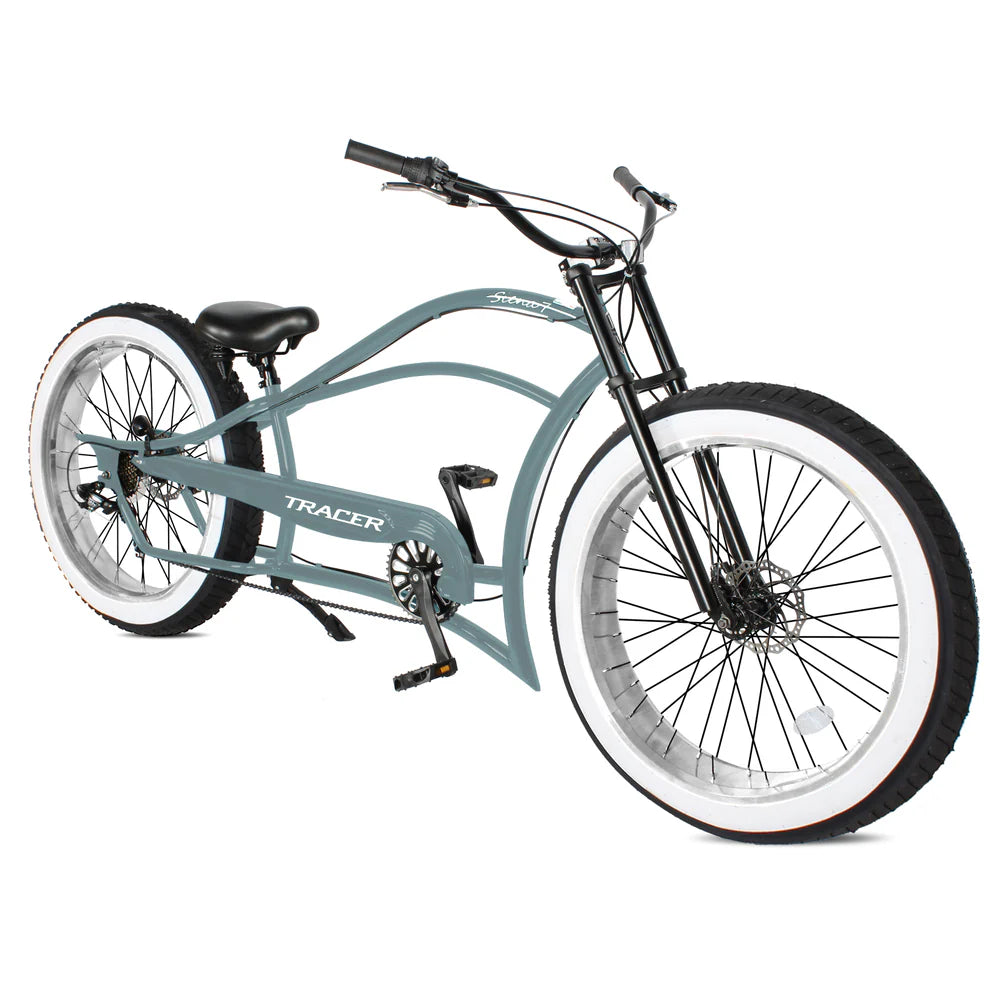 Tracer Bikes | Tracer Siena 26" Chopper Stretch Cruiser Bike, 1-Speed/7-Speed, Various Colors | Chico USA, Inc.