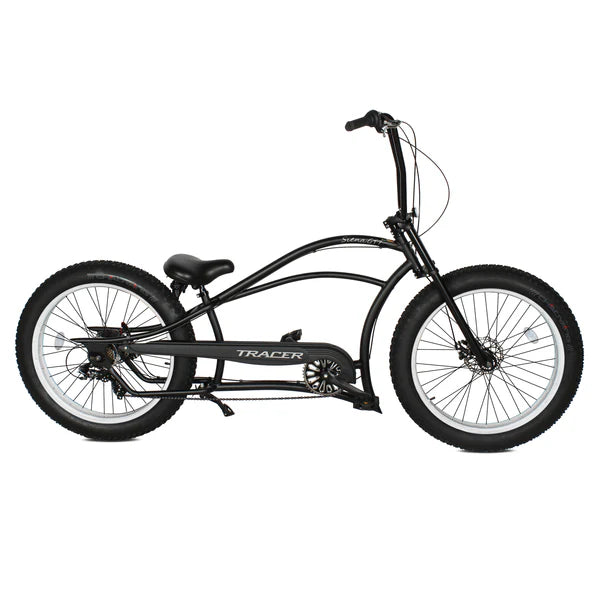 Tracer Siena GT 26'' Chopper Stretch Cruiser Fat Tire Bike with Hi-Rise Handlebars, 1 Speed/7 Speed, Multiple Colors - Chico USA, Inc.