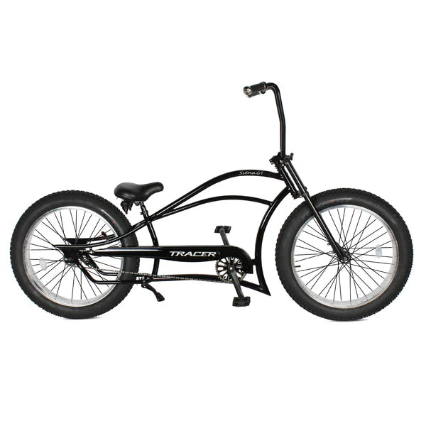 Tracer Bikes | Tracer Siena GT 26'' Chopper Stretch Cruiser Fat Tire Bike with Hi-Rise Handlebars, 1 Speed/7 Speed, Multiple Colors | Chico USA, Inc.