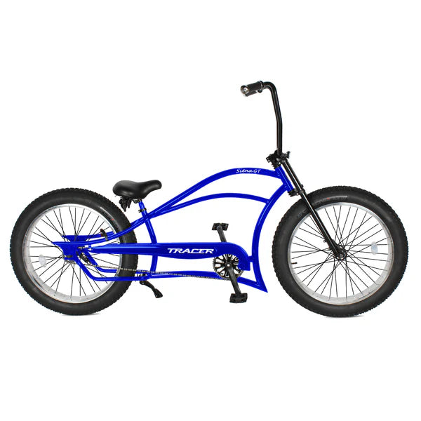 Tracer Siena GT 26'' Chopper Stretch Cruiser Fat Tire Bike with Hi-Rise Handlebars, 1 Speed/7 Speed, Multiple Colors - Chico USA, Inc.