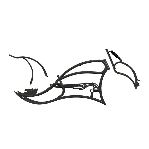 Tracer Bikes | Tracer FM-Leopard GT 26" Stretch Beach Cruiser Steel Frame with Triple Tree Fork and Guard, Accepts 26"x3.0, 4.0 Fat Tires | Chico USA, Inc.