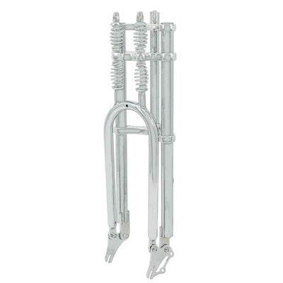 Tracer 1" Threadless Dual Springer Bike Fork Disc Brake for 26-29in 3.0 4.0 Tire - Chico USA, Inc.