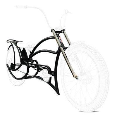 Tracer Bikes | Tracer FM-Leopard GT 26" Stretch Beach Cruiser Steel Frame with Triple Tree Fork and Guard, Accepts 26"x3.0, 4.0 Fat Tires |  Chico USA, Inc. 