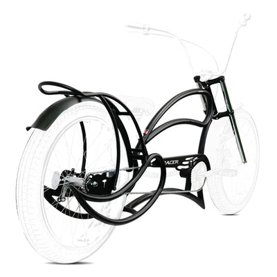 Tracer Bikes | Tracer FM-Leopard GT 26" Stretch Beach Cruiser Steel Frame with Triple Tree Fork and Guard, Accepts 26"x3.0, 4.0 Fat Tires |  Chico USA, Inc. 