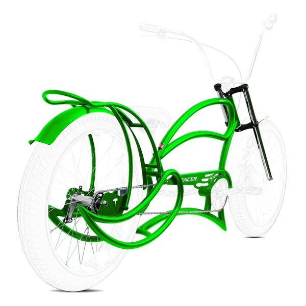 Tracer Bikes | Tracer FM-Leopard GT 26" Stretch Beach Cruiser Steel Frame with Triple Tree Fork and Guard, Accepts 26"x3.0, 4.0 Fat Tires |  Chico USA, Inc. 