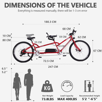 Micargi Raiatea 500W Tandem Electric Bicycle - Chico USA, Inc.