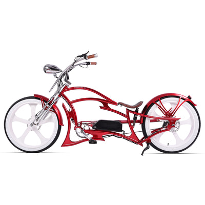 Tracer Raptor Pro DS 800W Chopper Style Stretch Cruiser Bike - Chico USA, Inc.