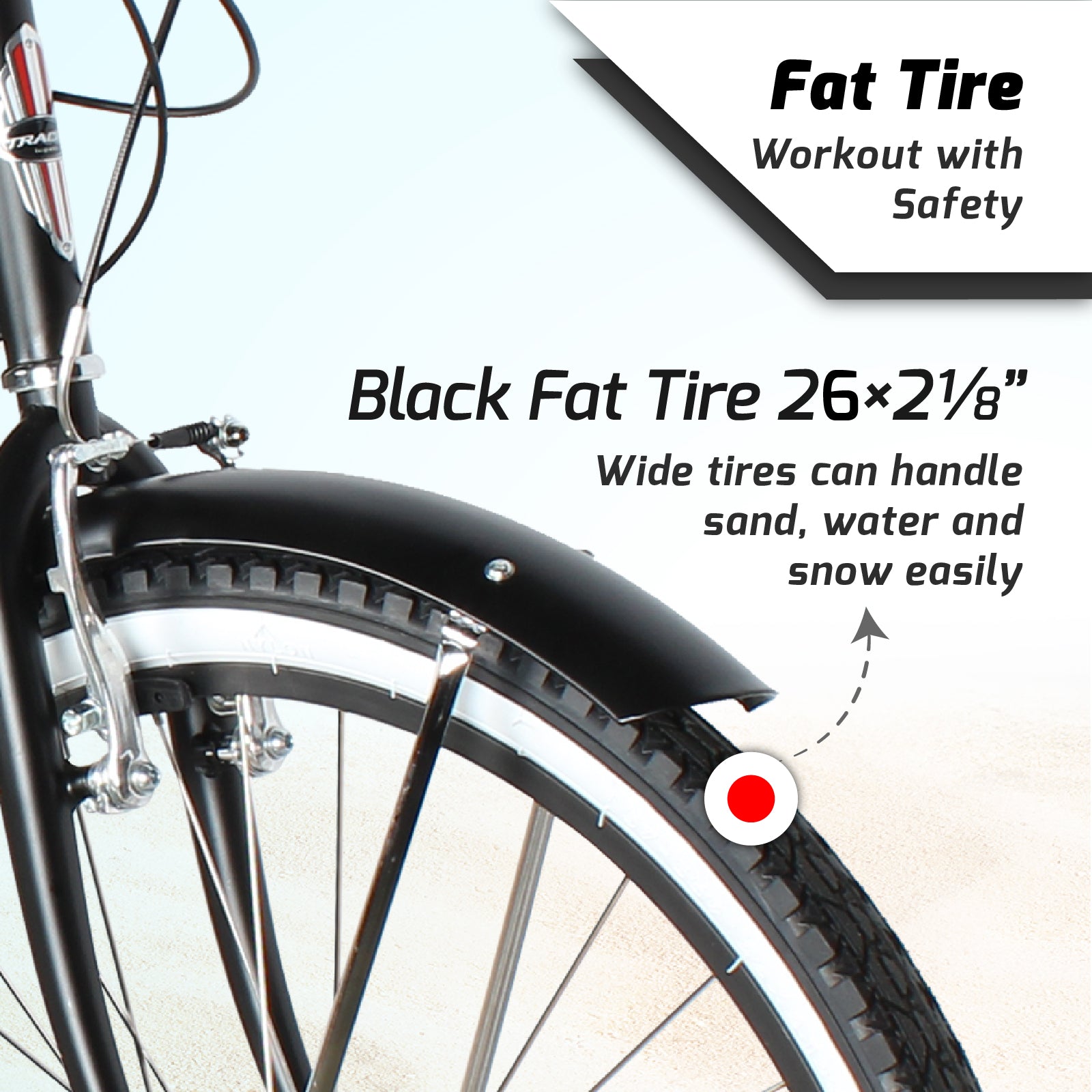 Tracer TAHA 26" Men's Beach Cruiser with Shimano 7-Speed, V-Brake, Alloy Rims - Chico USA, Inc.