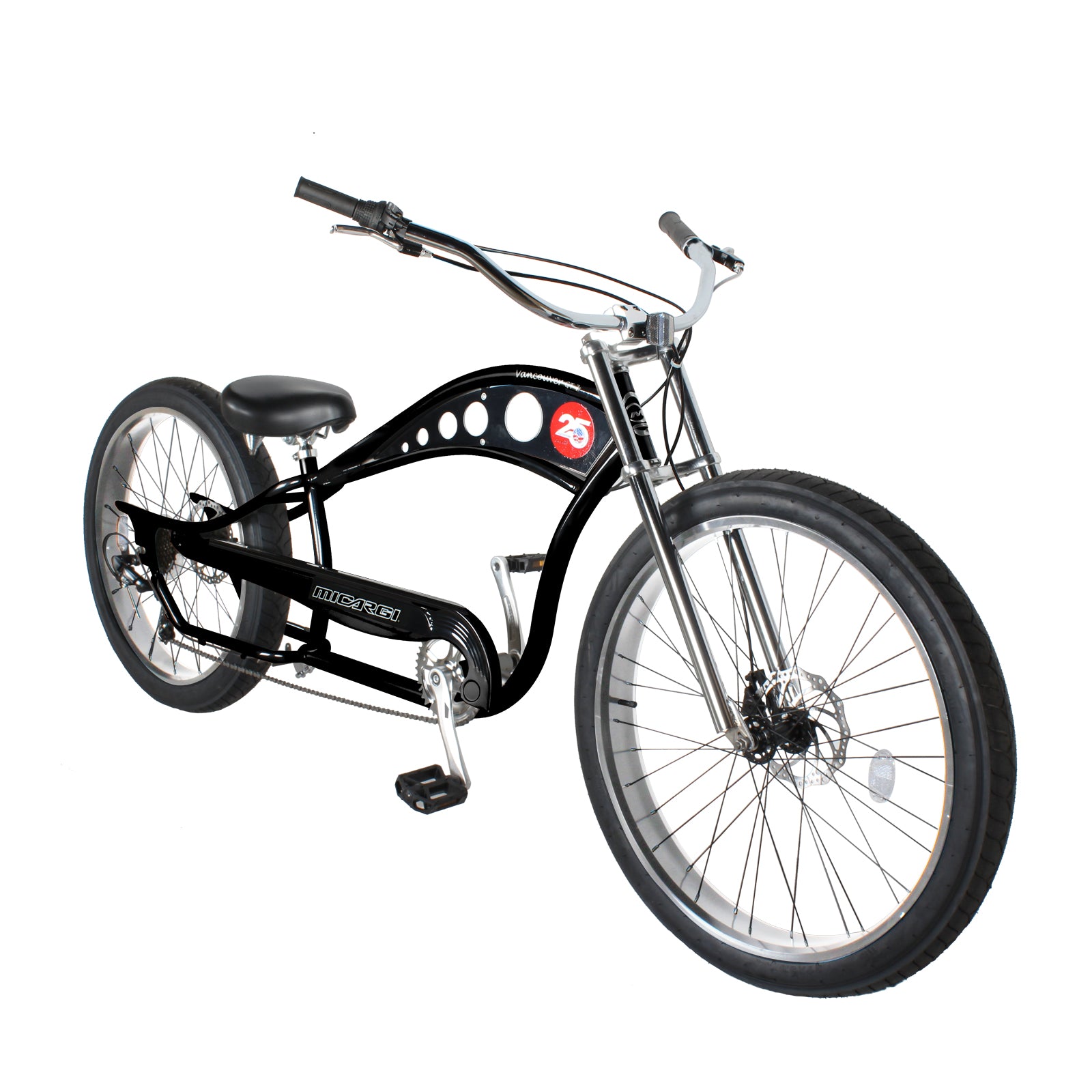 Micargi Vancouver 26" Stretch Cruiser – Retro Beach Cruiser Bicycle - Chico USA, Inc.