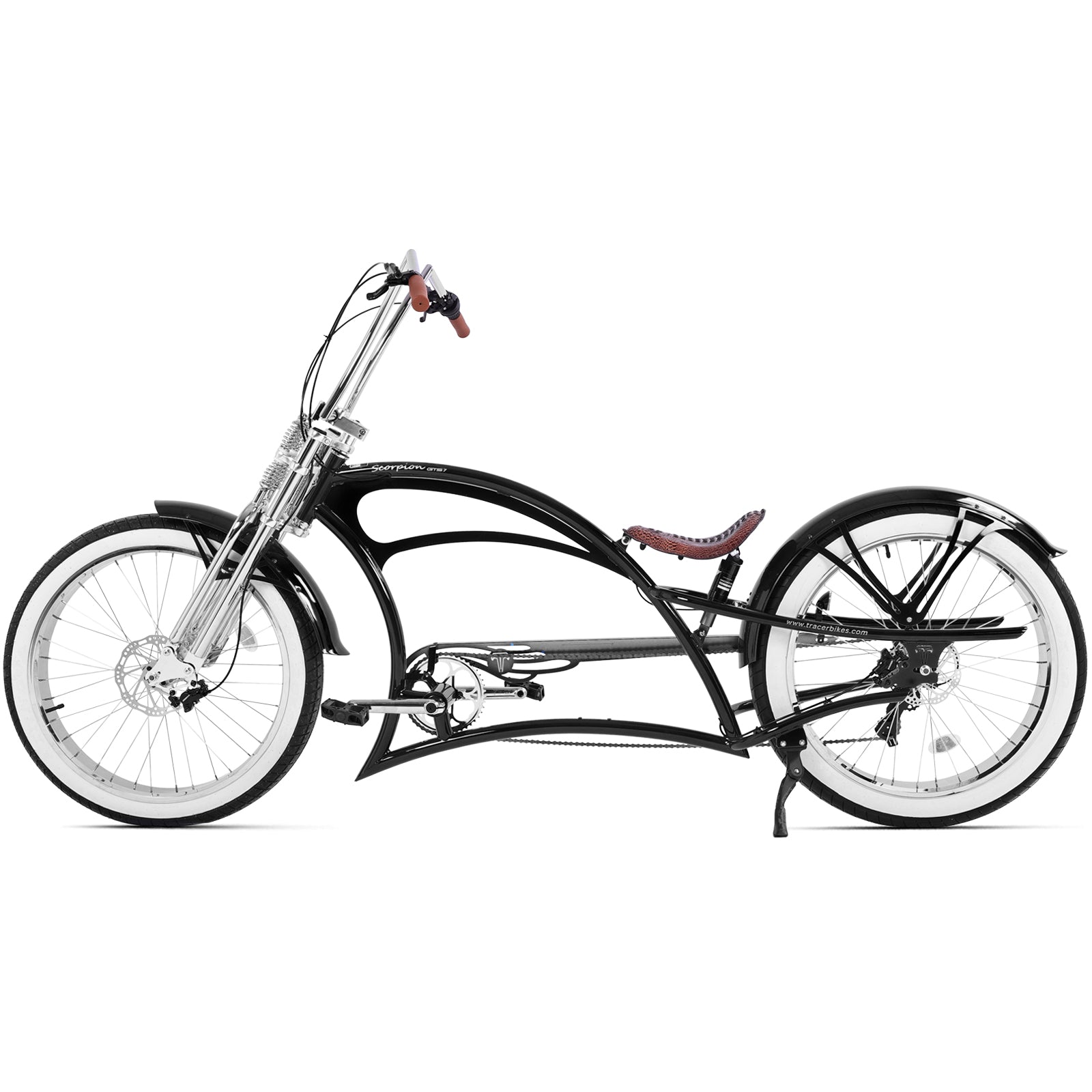 Scorpion GTS 7Speed Stretch Chopper Cruiser Bike - Chico USA, Inc.
