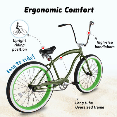 Tracer Avalon GT 29" Beach Cruiser Bike - 7-Speed & Single Speed - Chico USA, Inc.