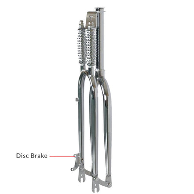 Tracer Bikes | Tracer FK-DS26218135D8 26" Dual Spring Classic Fork for Disc Brake, 1-1/8" Steerer |  Chico USA, Inc. 