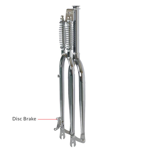 Tracer Bikes | Tracer FK-DS26218135D8 26" Dual Spring Classic Fork for Disc Brake, 1-1/8" Steerer |  Chico USA, Inc. 