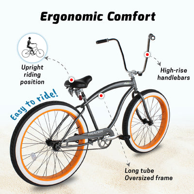 Tracer Avalon GT 29" Beach Cruiser Bike - 7-Speed & Single Speed - Chico USA, Inc.