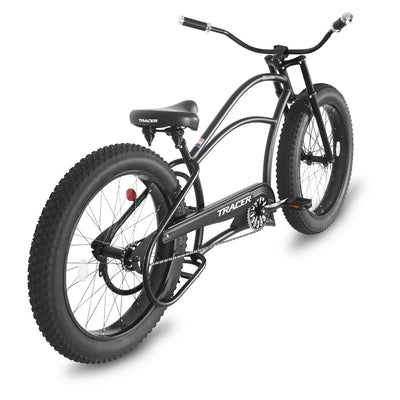 Tracer Bikes | Tracer Harman GT 26" Chopper Cruiser Bike – 26" Fat Tire Stretch Frame, Single Speed, Hi-Ten Steel, Black Matte & Black |  Chico USA, Inc. 