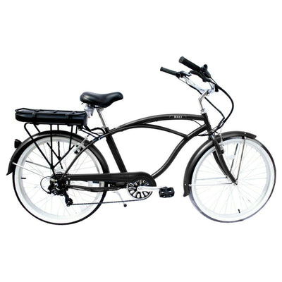 Tracer Bikes | Micargi Bali Electric Beach Cruiser, 7-Speed Pedal Assist, 350W Motor, Samsung Battery |  Chico USA, Inc. 
