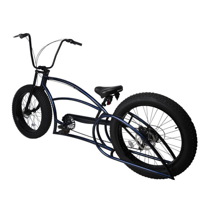 Tracer Bikes | Micargi Bombita XLE 7/GT7 Chopper Cruiser Bike, 26" Stretch Beach Cruiser, 7-Speed |  Chico USA, Inc. 