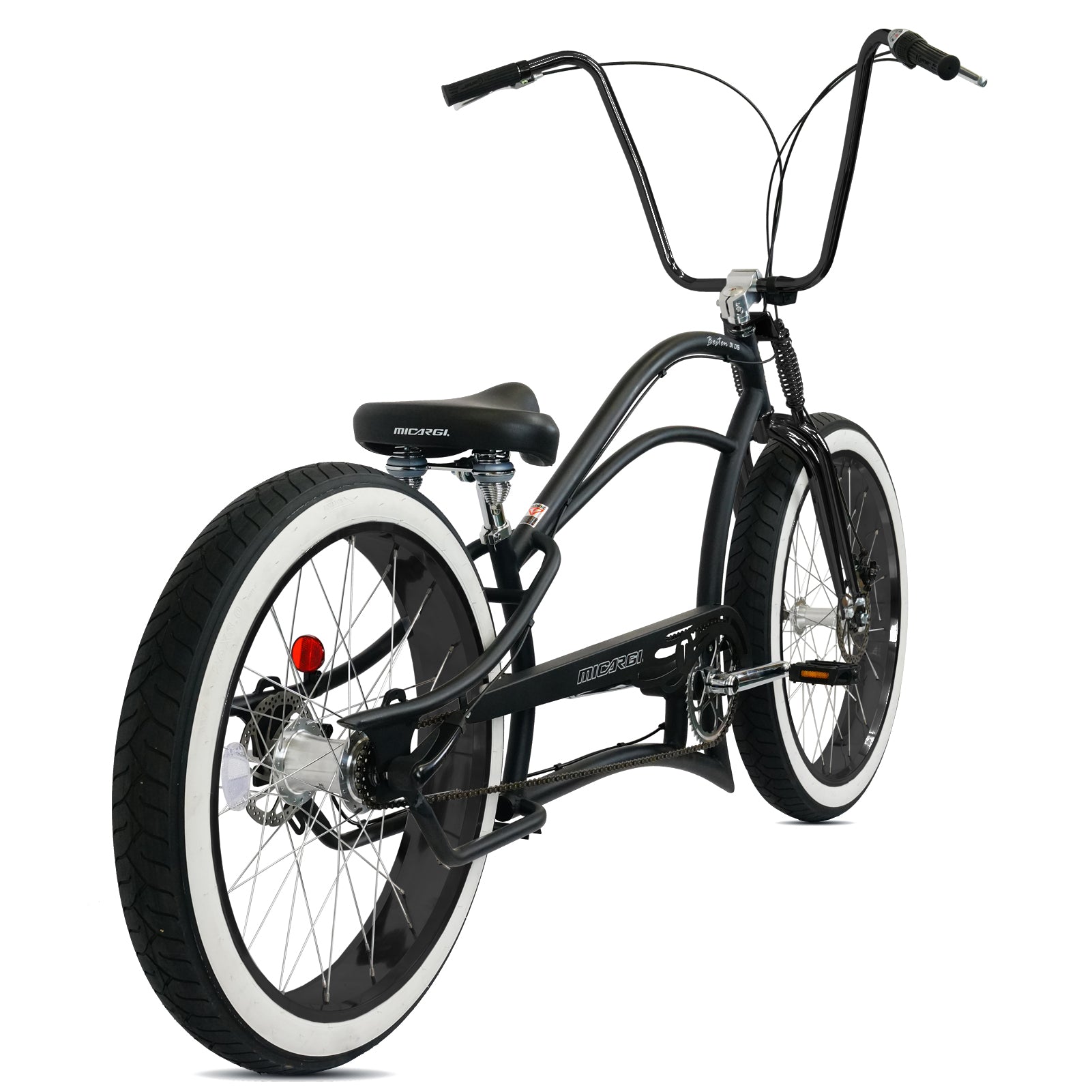 Tracer Bikes | Micargi Boston 3i DS Stretch Cruiser Bicycle, 26" Chopper Frame, 3-Speed Internal Hub |  Chico USA, Inc. 
