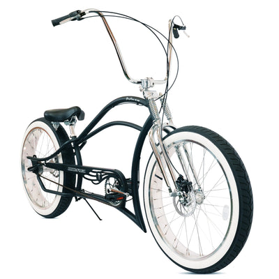 Tracer Bikes | Micargi Boston 3i DS Stretch Cruiser Bicycle, 26" Chopper Frame, 3-Speed Internal Hub |  Chico USA, Inc. 