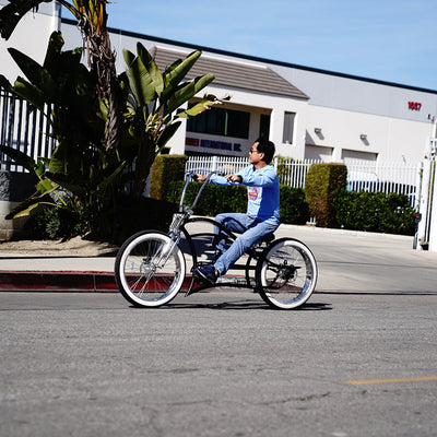 Tracer Bikes | Micargi Boston 3i DS Stretch Cruiser Bicycle, 26" Chopper Frame, 3-Speed Internal Hub |  Chico USA, Inc. 