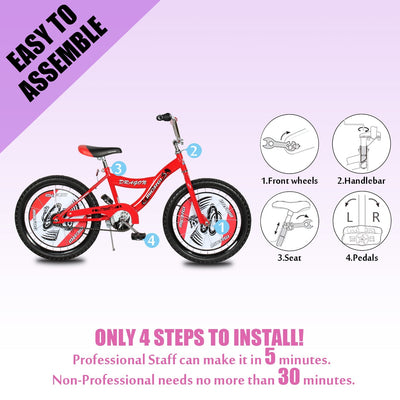 Tracer Bikes | Micargi Dragon 20" Kids Bike, Single Speed, BMX Style, Hi-Ten Steel Frame |  Chico USA, Inc. 