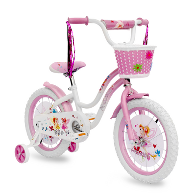 Tracer Bikes | Micargi Ellie Kids Bike, Boys and Girls Freestyle Bicycle, 16" with Training Wheels, 20" with Kickstand |  Chico USA, Inc. 