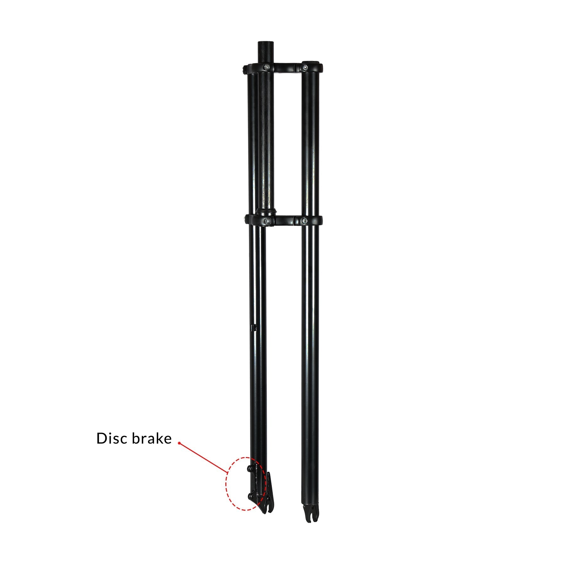 Tracer Bikes | Micargi FK-TP80300102D Triple Tree Fork, 25.4mm Steerer Diameter, Disc Brake Compatible |  Chico USA, Inc. 