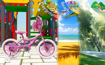Tracer Bikes | Micargi Kiddy 16" Kids Bike, BMX S-Type Frame, Coaster Brake, with Training Wheels, Multiple Colors |  Chico USA, Inc. 