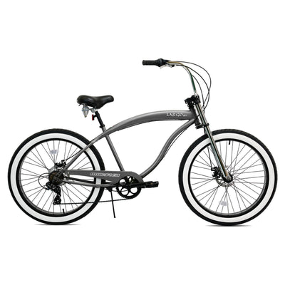 Tracer Bikes | Micargi Largo GT7 26" Beach Cruiser Bike, 7-Speed |  Chico USA, Inc. 