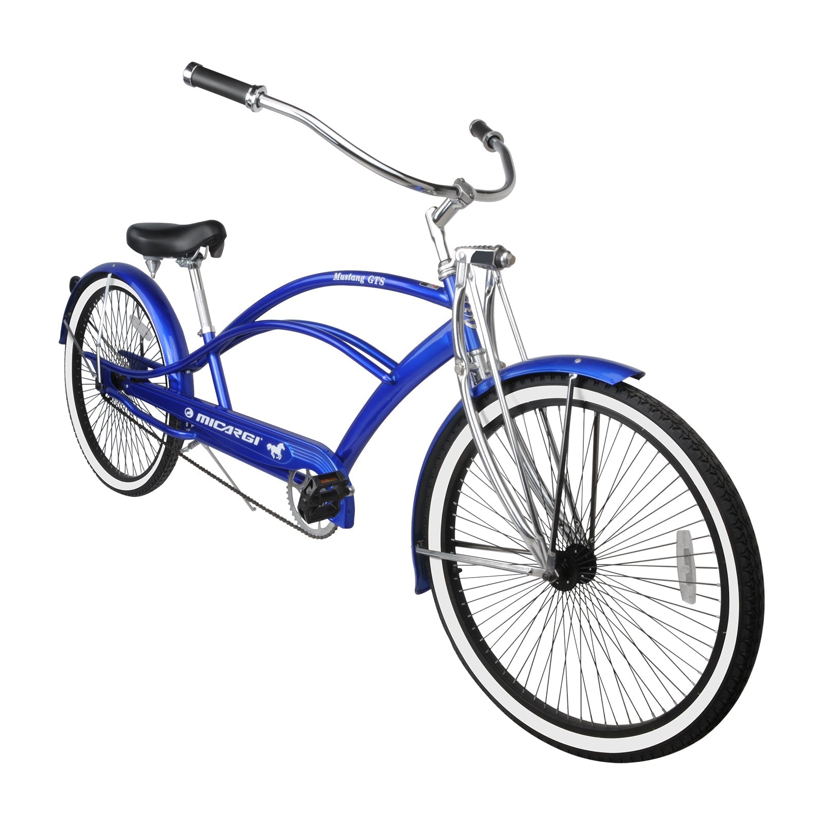 Tracer Bikes | Micargi Mustang GTS Cruiser Bike in Matte Black with Shimano Nexus 3-Speed |  Chico USA, Inc. 