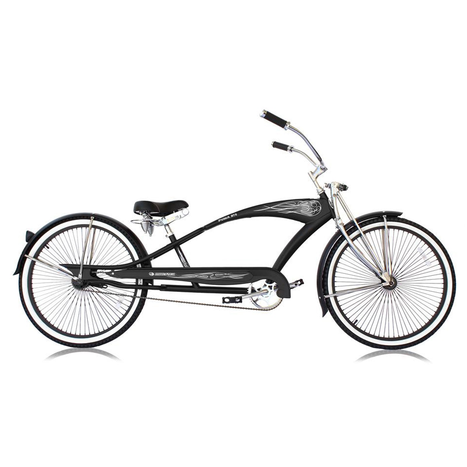 Tracer Bikes | Micargi Puma GTS 26" Stretch Cruiser Bicycle with Springer Fork and 68 Spoke Rims |  Chico USA, Inc. 