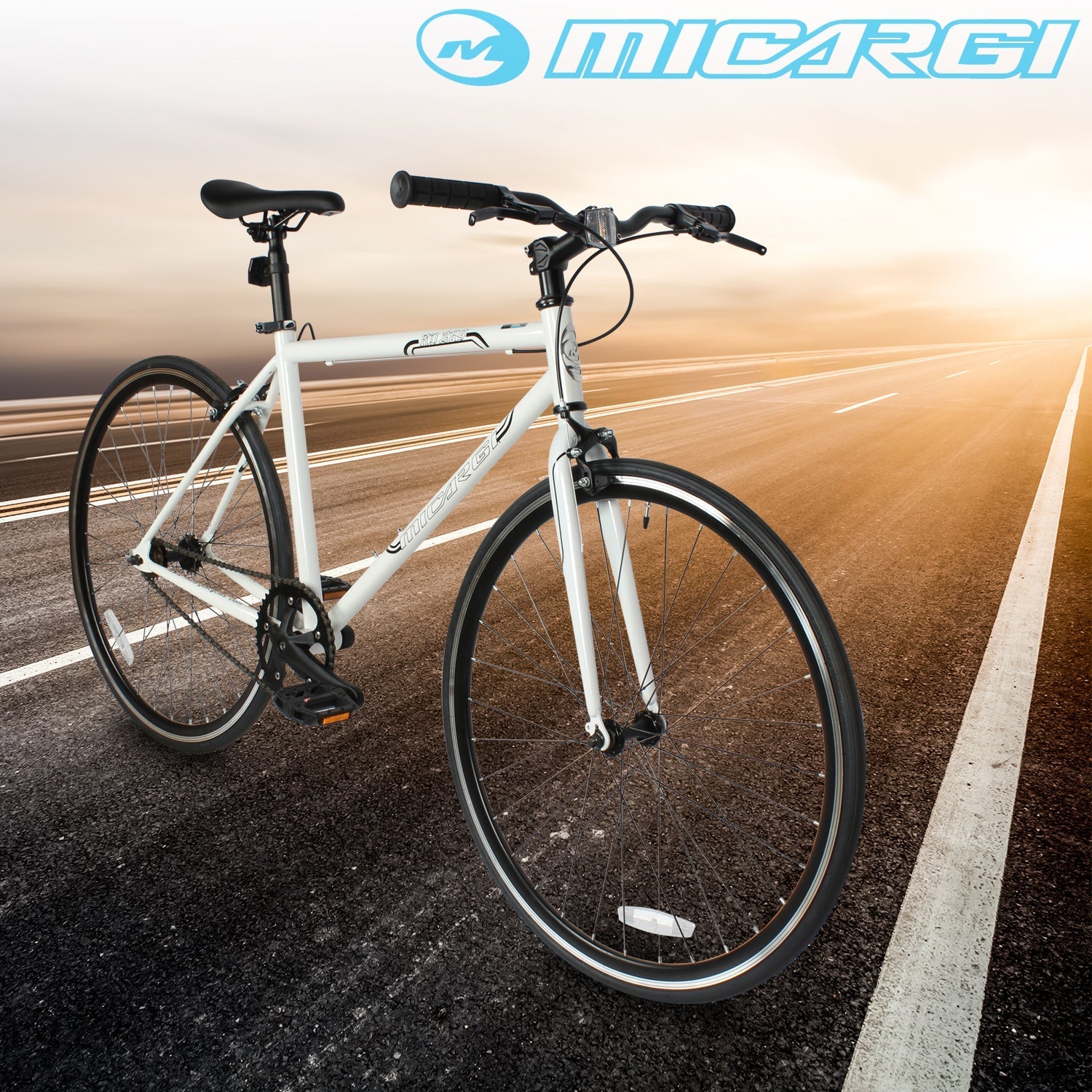 Tracer Bikes | Micargi RD-269 Fixed Gear Single-Speed Hi-Ten Steel Frame Road Bike |  Chico USA, Inc. 