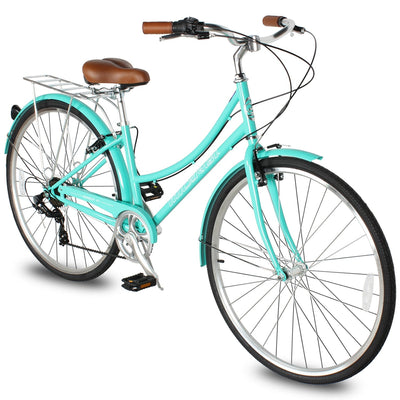 Tracer Bikes | Micargi Roasca Step Through 700C Hybrid City Bike 7-Speed |  Chico USA, Inc. 