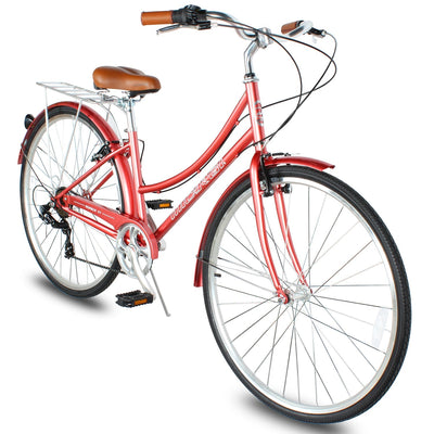 Tracer Bikes | Micargi Roasca Step Through 700C Hybrid City Bike 7-Speed |  Chico USA, Inc. 