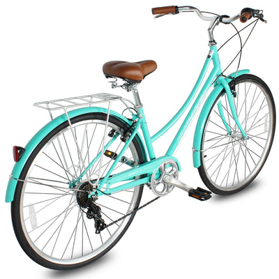 Tracer Bikes | Micargi Roasca Step Through 700C Hybrid City Bike 7-Speed |  Chico USA, Inc. 