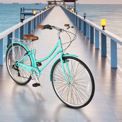 Tracer Bikes | Micargi Roasca Step Through 700C Hybrid City Bike 7-Speed |  Chico USA, Inc. 