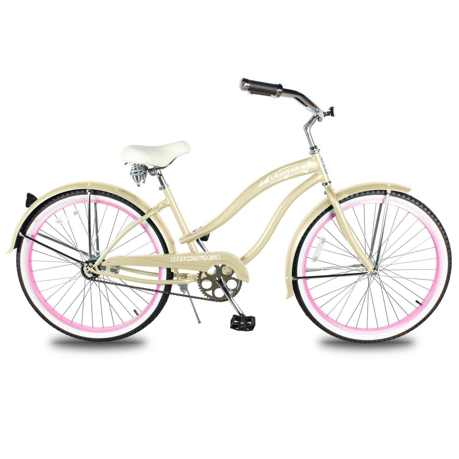Tracer Bikes | Micargi Rover GX Women's Beach Cruiser Bike, Single-Speed Hybrid for Adults |  Chico USA, Inc. 