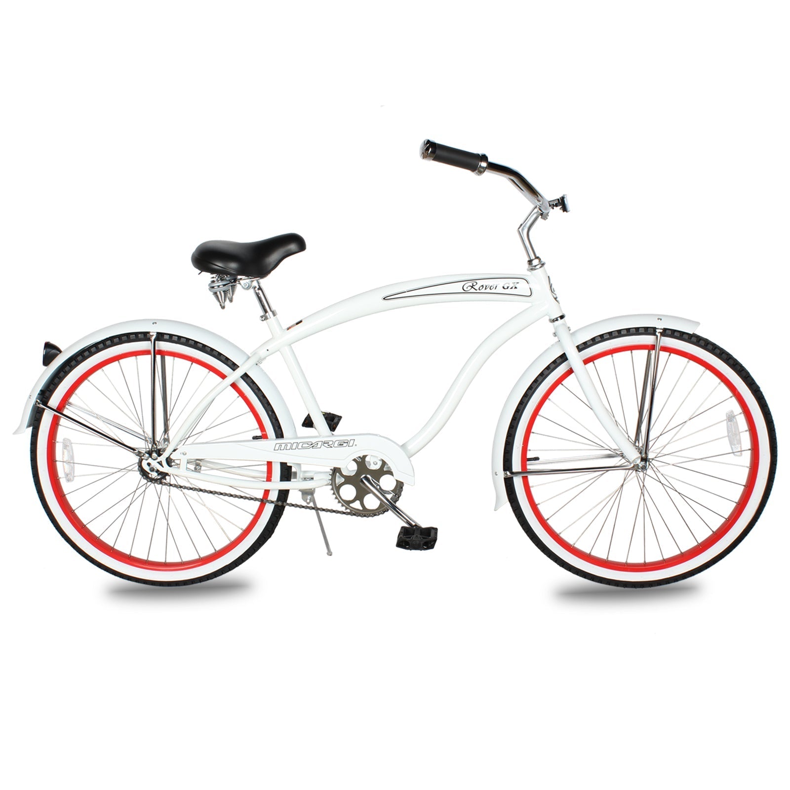 Tracer Bikes | Micargi Rover Lightweight Beach Cruiser Bike for Men - Single-Speed Hybrid for Adults |  Chico USA, Inc. 