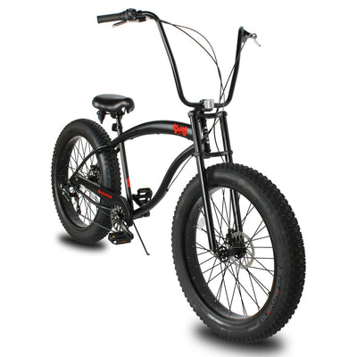 Tracer Bikes | Micargi Slugo SS 26" Beach Cruiser Bike with Shimano 7-Speed Disc Brakes and FAT Tires |  Chico USA, Inc. 