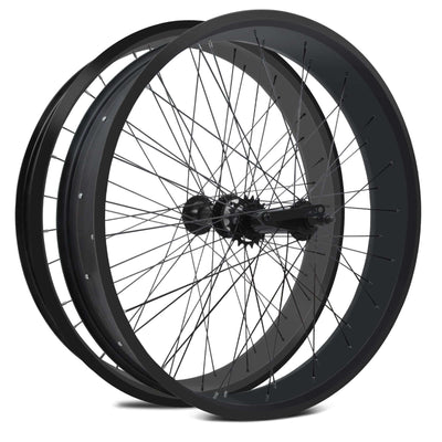 Tracer Bikes | Micargi WH-T952636C 26"x3" Alloy Fat Rims Wheel Set for 29"x4" Fat Tire, Single Speed |  Chico USA, Inc. 