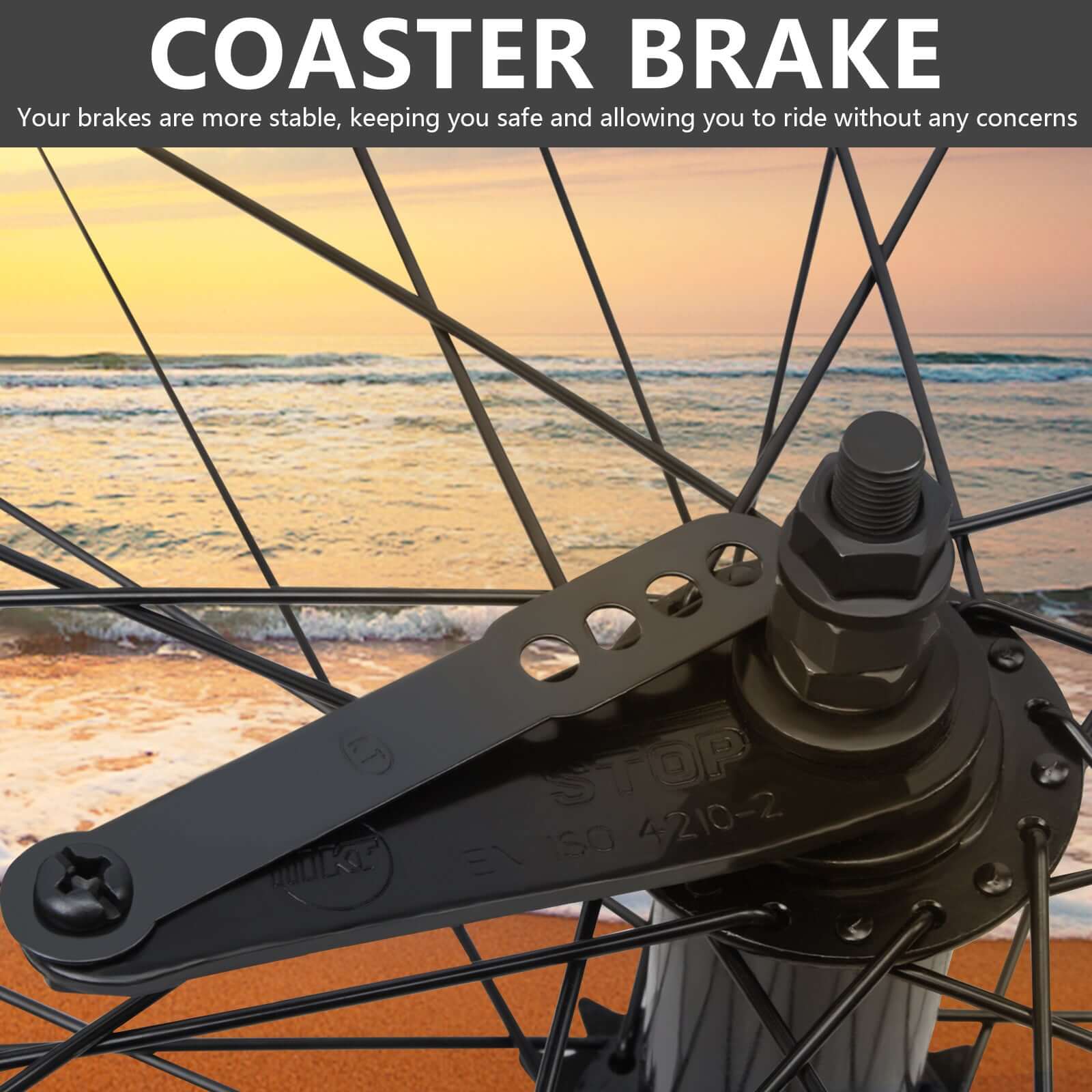 Tracer Bikes | Micargi WH-T952636C 26"x3" Alloy Fat Rims Wheel Set for 29"x4" Fat Tire, Single Speed |  Chico USA, Inc. 
