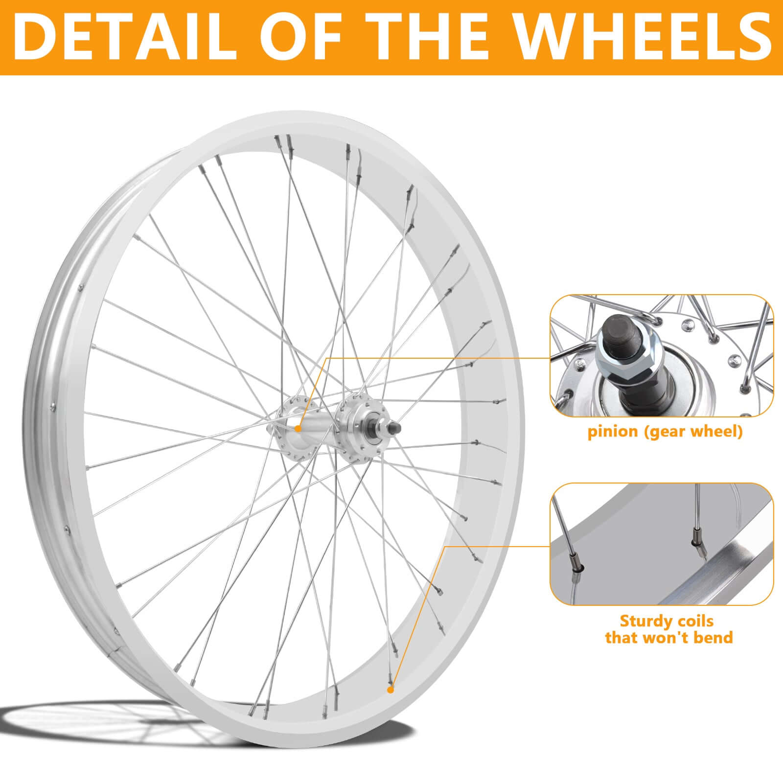 Tracer Bikes | Micargi WH-T952636D7 26"x3" Alloy Fat Rims Wheel Set for 26"x3.0, 4.0 Tire, 7-Speed |  Chico USA, Inc. 