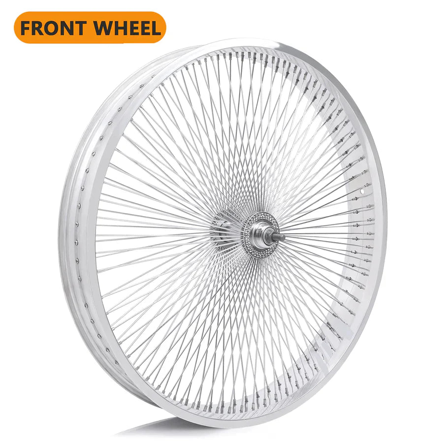 Tracer Bikes | Micargi WH-TR9526140 26"X4" Aluminum Polish Fat Rims Wheel Set with KT Coaster Brake or Disc Brake |  Chico USA, Inc. 
